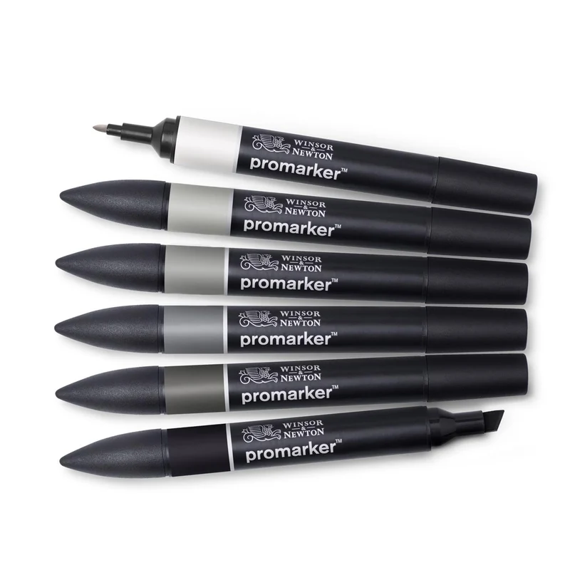 Winsor and Newton - PROMARKER 6 Set NEUTRAL TONES
