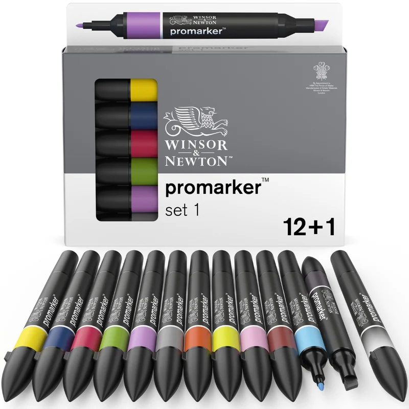 Winsor and Newton - PROMARKER 12+1 SET 1