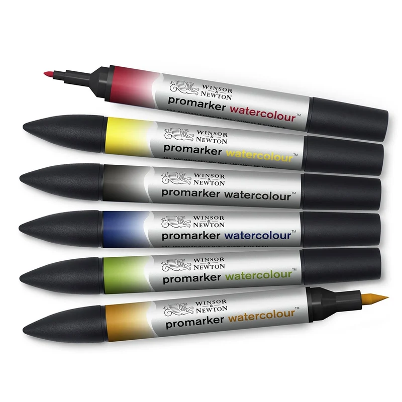 Winsor and Newton - Promarker Watercolour 6 Set - Basic Tones