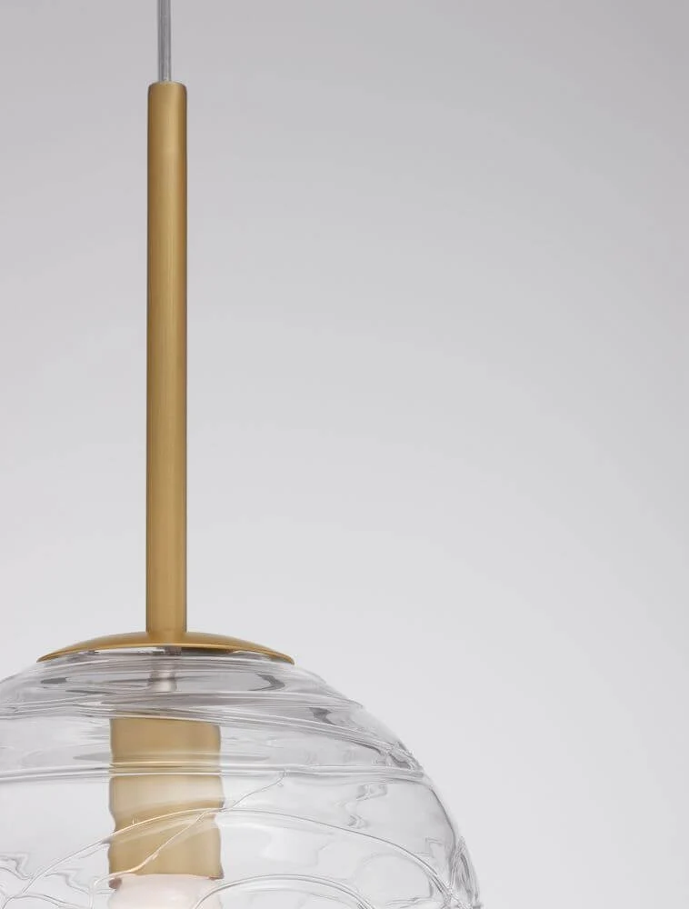 Coen Pendelleuchte Gold, Transparent