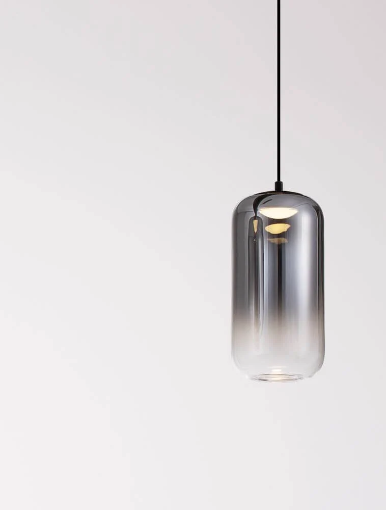 Aelia LED Pendelleuchte 3000K Schwarz, Rauch