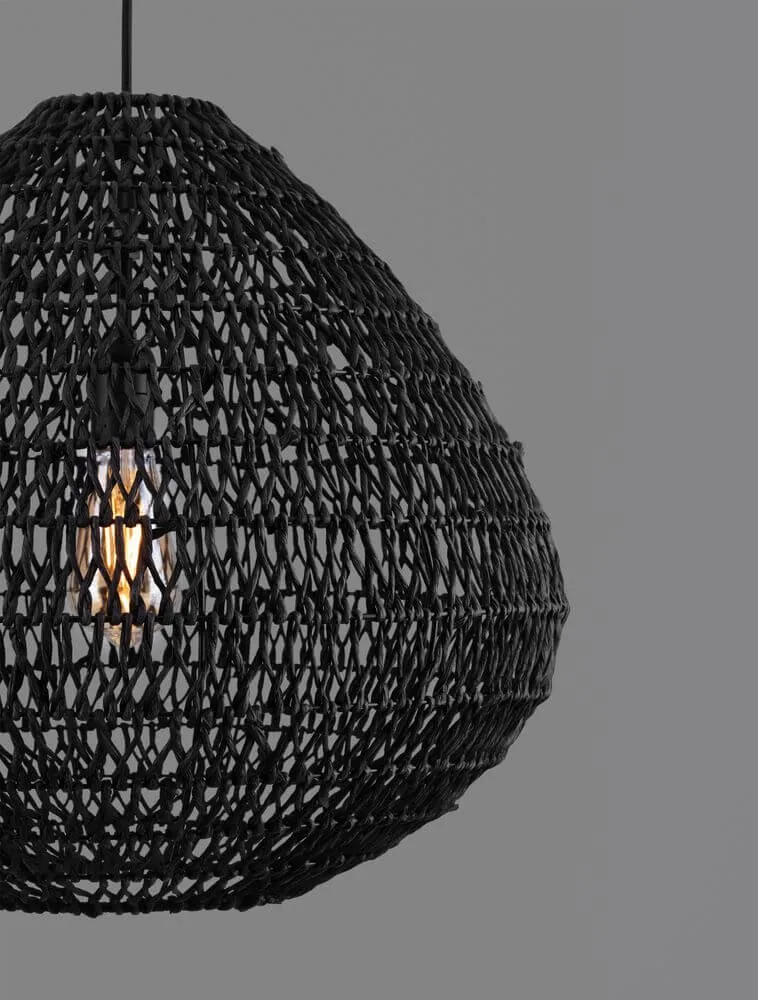 Capa Pendelleuchte E27 Schwarz