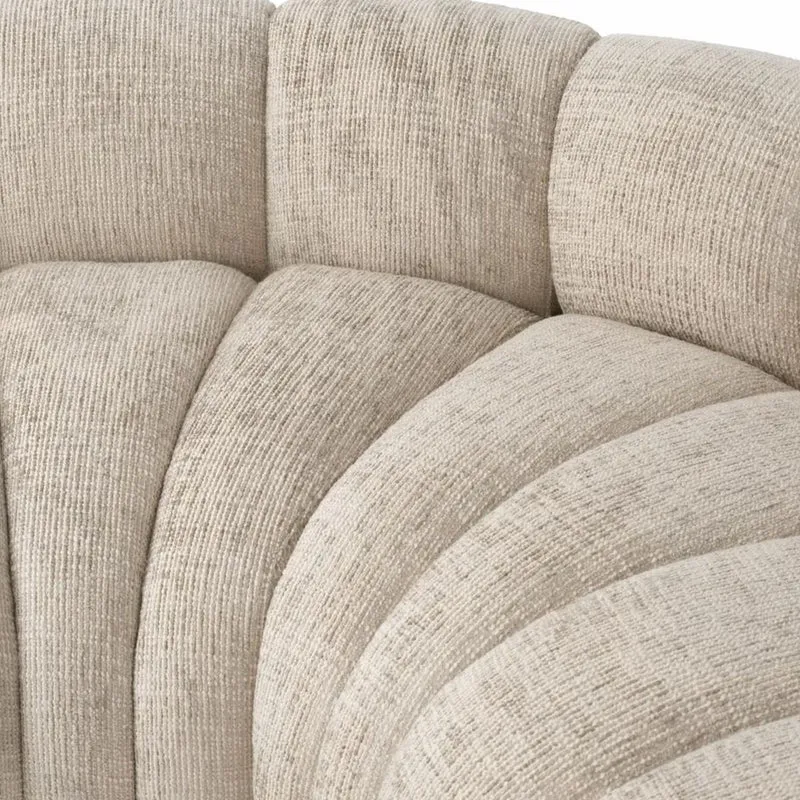 Casa Padrino Luxus Sofa Beige / Schwarz 331 cm - Luxus Hotel Möbel