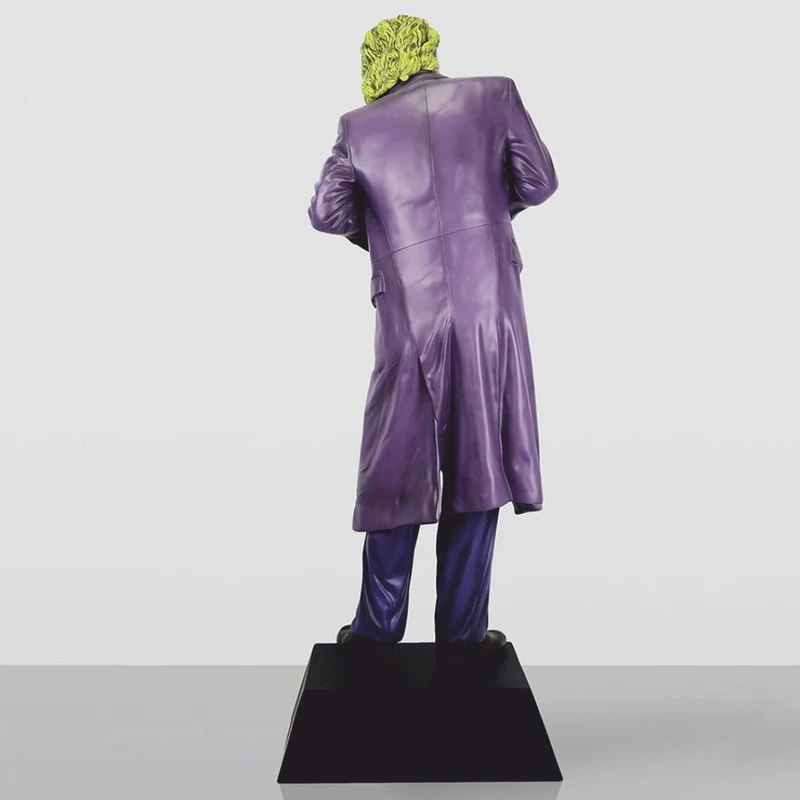 Casa Padrino XXL Deko Skulptur Lila / Grün H. 215 cm - Lebensgroße Deko Figur