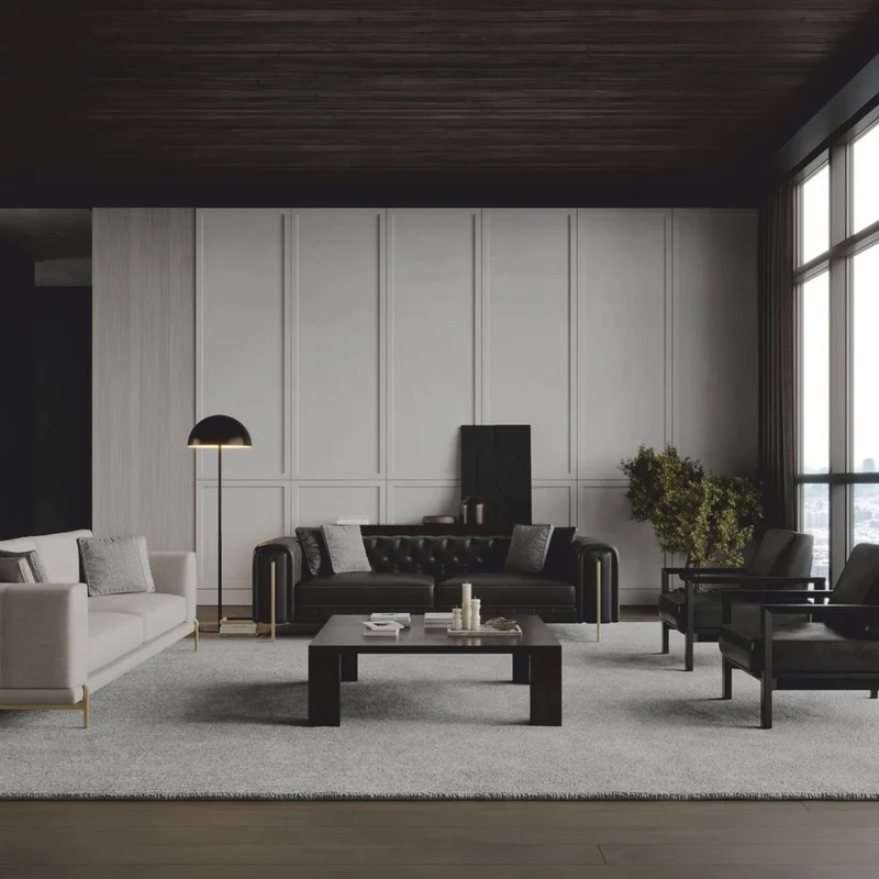 Casa Padrino Luxus Couchtisch Dunkelbraun 140 cm - Wohnzimmer & Hotel Möbel