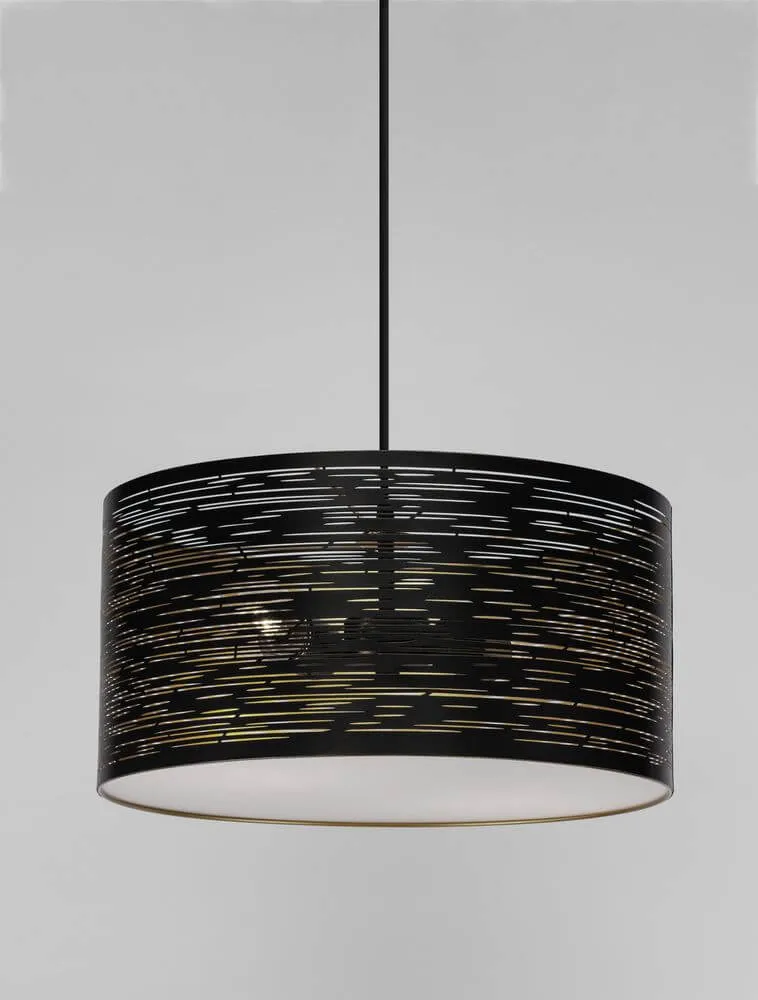 Zane Pendelleuchte Schwarz, Gold