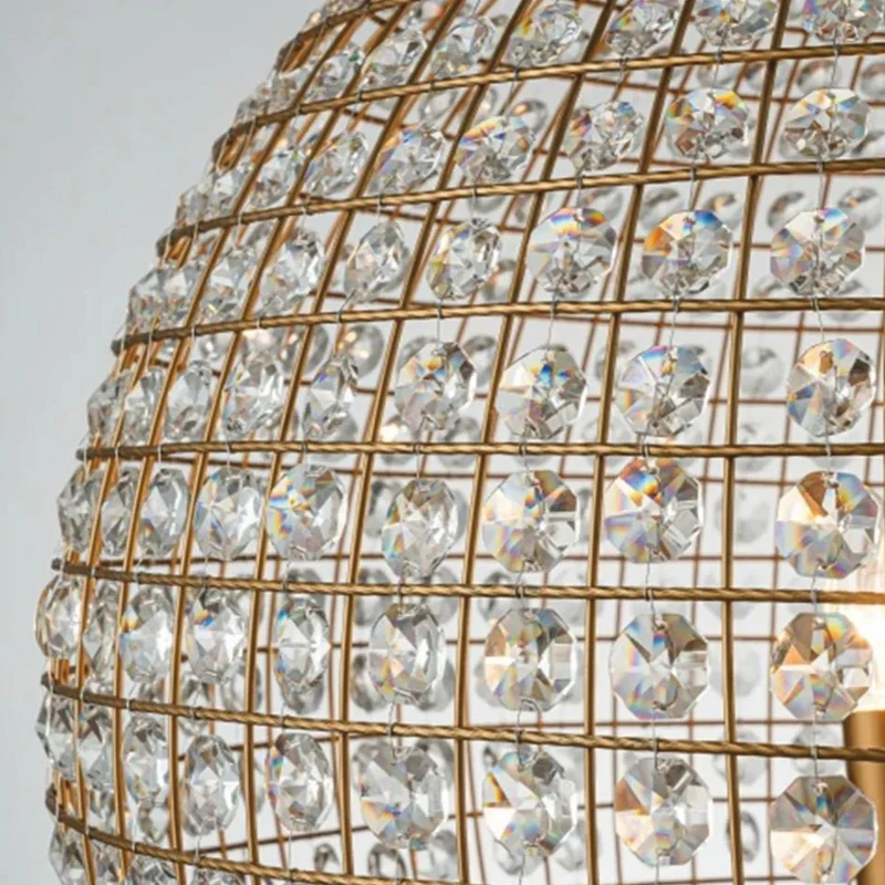 Casa Padrino Barock Kristall Kronleuchter Gold Ø 61 x H. 80 cm - Barock Leuchten
