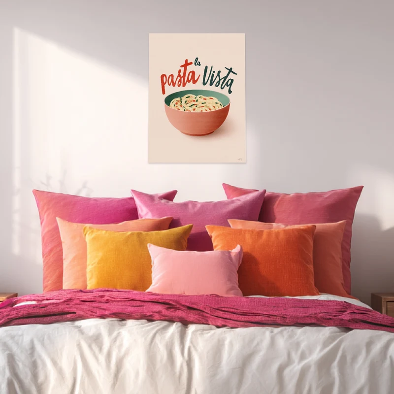 Pasta in Schale Poster