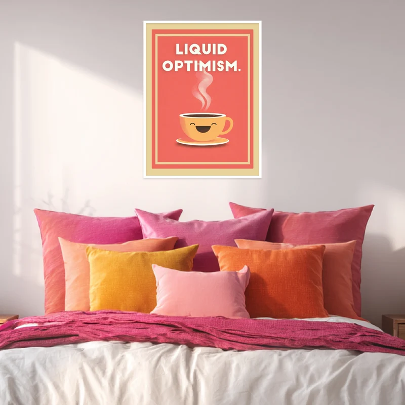 Liquid Optimism Kaffeetasse Poster