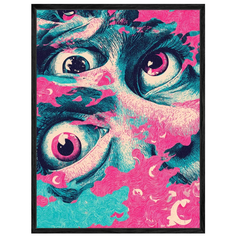 Große expressive Augen Leinwandbild
