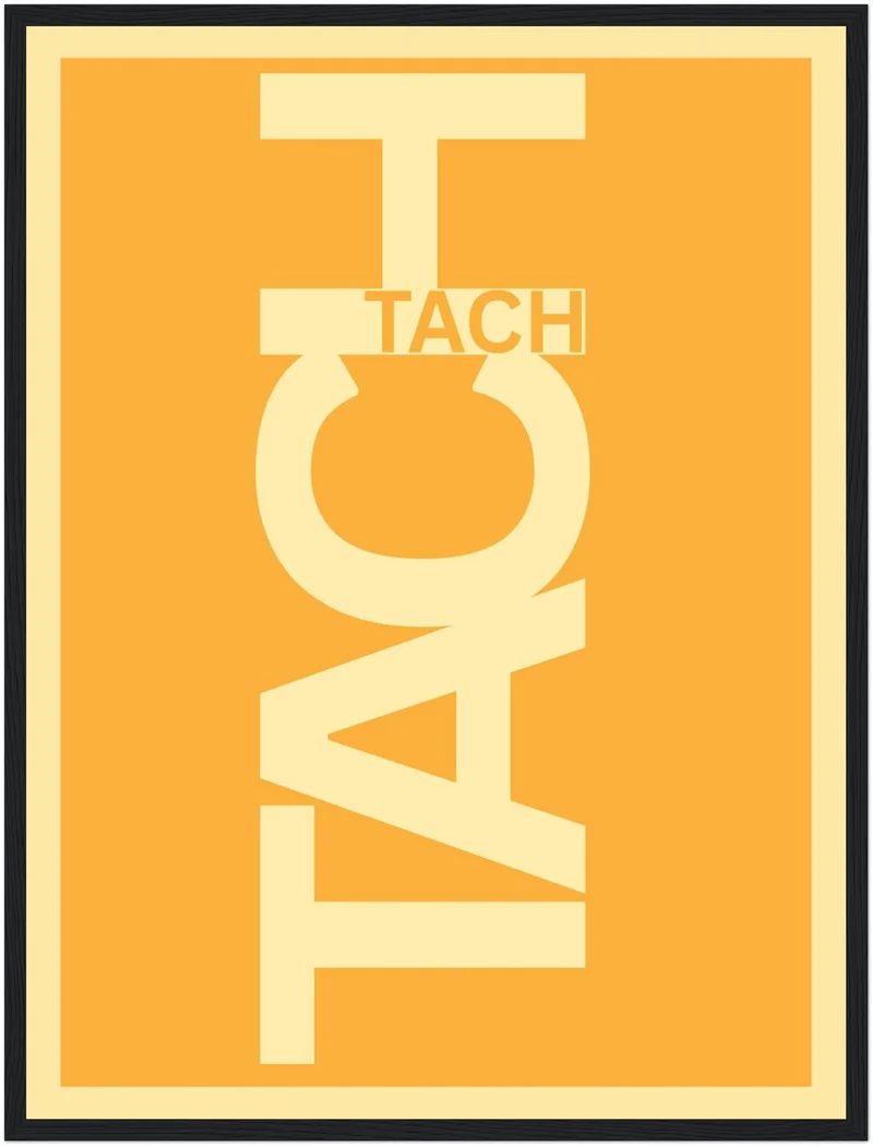 Tach Typografie Poster