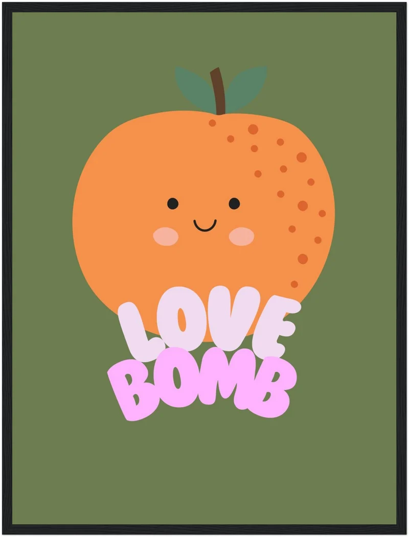 Orange Love Bomb Poster
