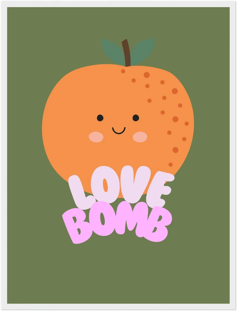 Orange Love Bomb Poster