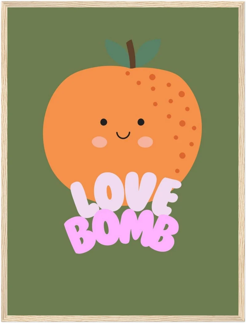 Orange Love Bomb Poster