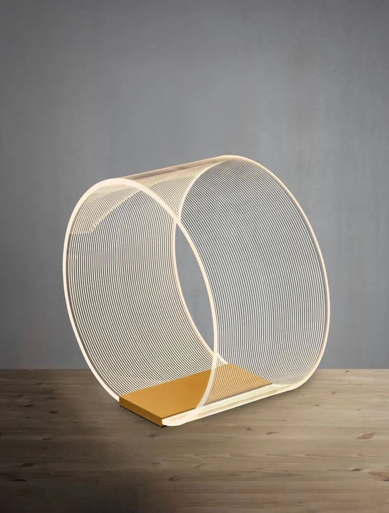 Valentin LED Tischleuchte Ø 28cm 3000K Gold