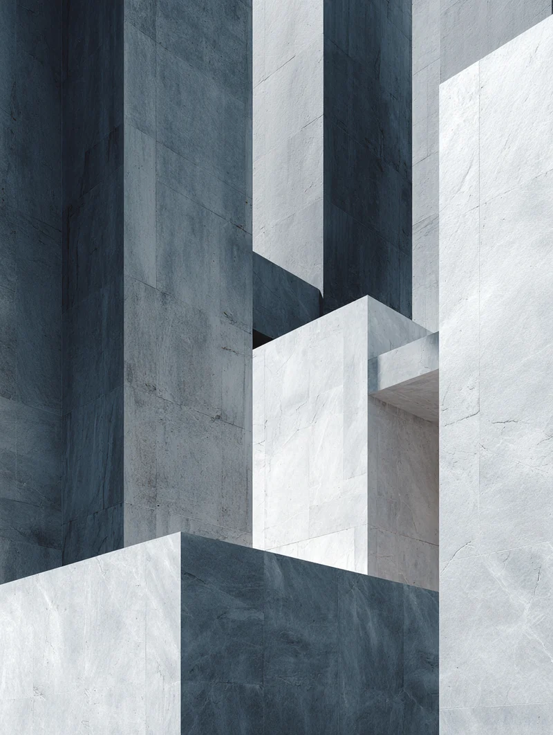 Graue Architektur Formen Poster