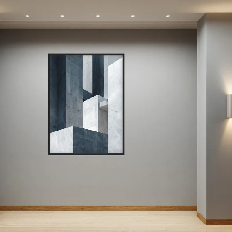 Graue Architektur Formen Poster
