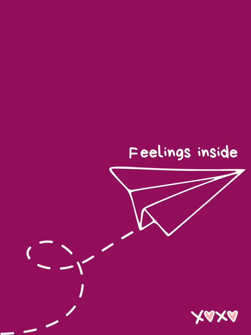 Papierflieger Feelings Inside Poster