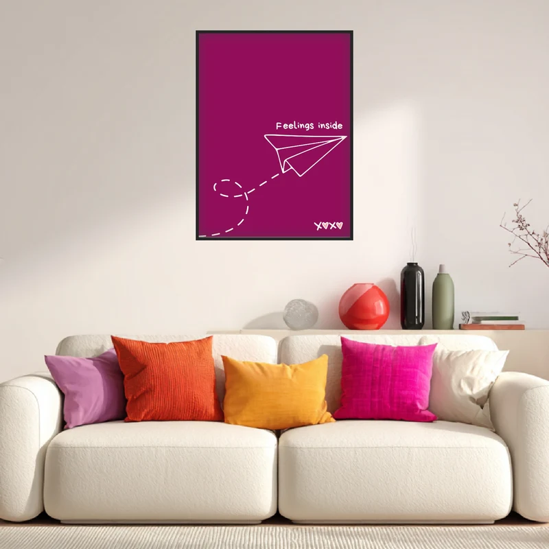 Papierflieger Feelings Inside Poster