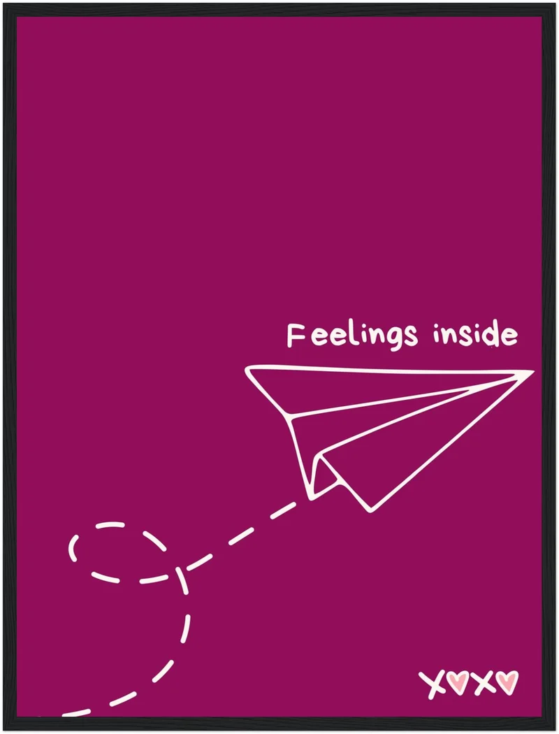 Papierflieger Feelings Inside Poster