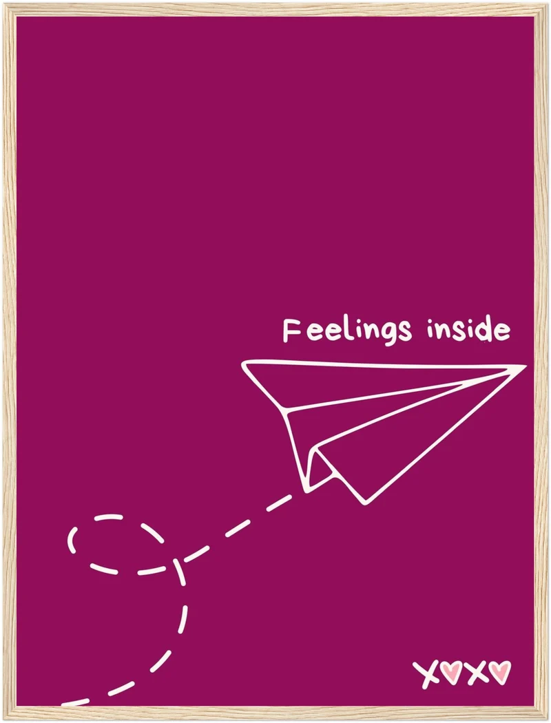 Papierflieger Feelings Inside Poster