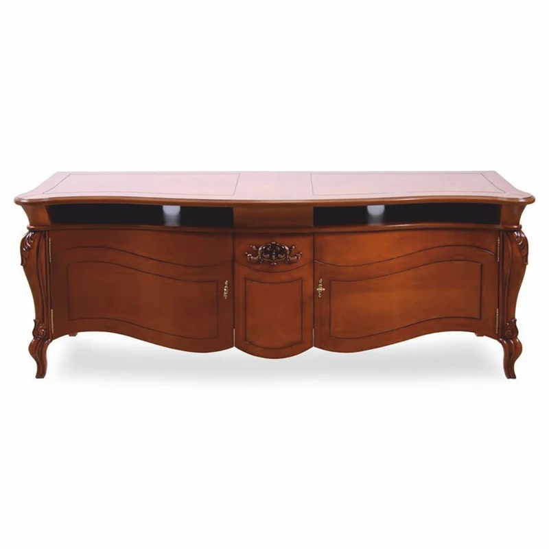 Casa Padrino Luxus Barock TV Schrank Braun 187 cm - Barock Wohnzimmer Möbel