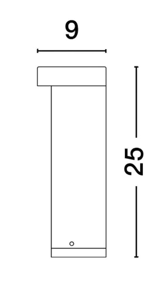 Tien LED Außensockelleuchte 3000K Schwarz IP54