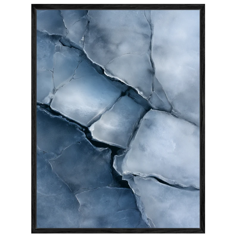 Eisartige Steinstruktur Leinwandbild