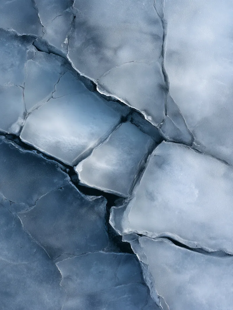 Eisartige Steinstruktur Poster