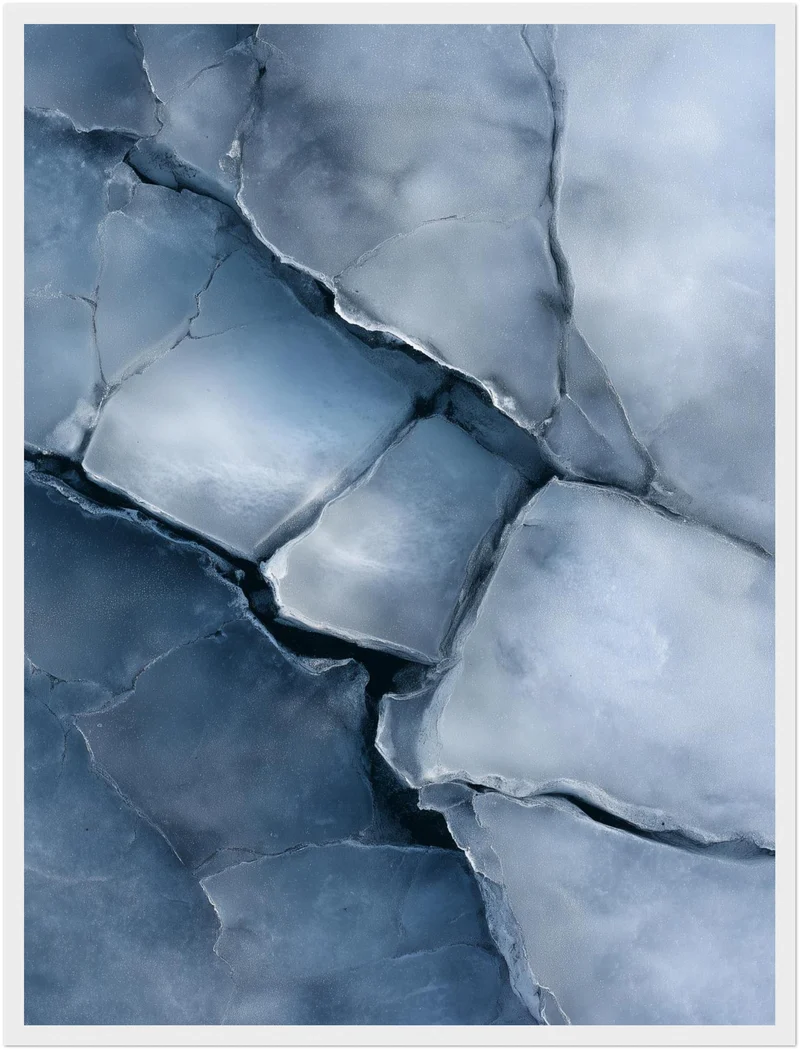 Eisartige Steinstruktur Poster