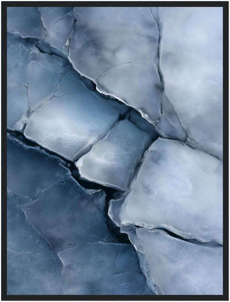 Eisartige Steinstruktur Poster