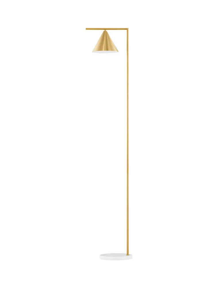 Sway Stehlampe Gold, Weiß