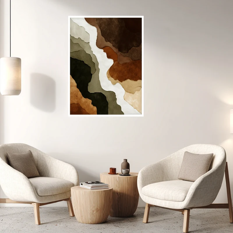 Erdton Schichten Poster