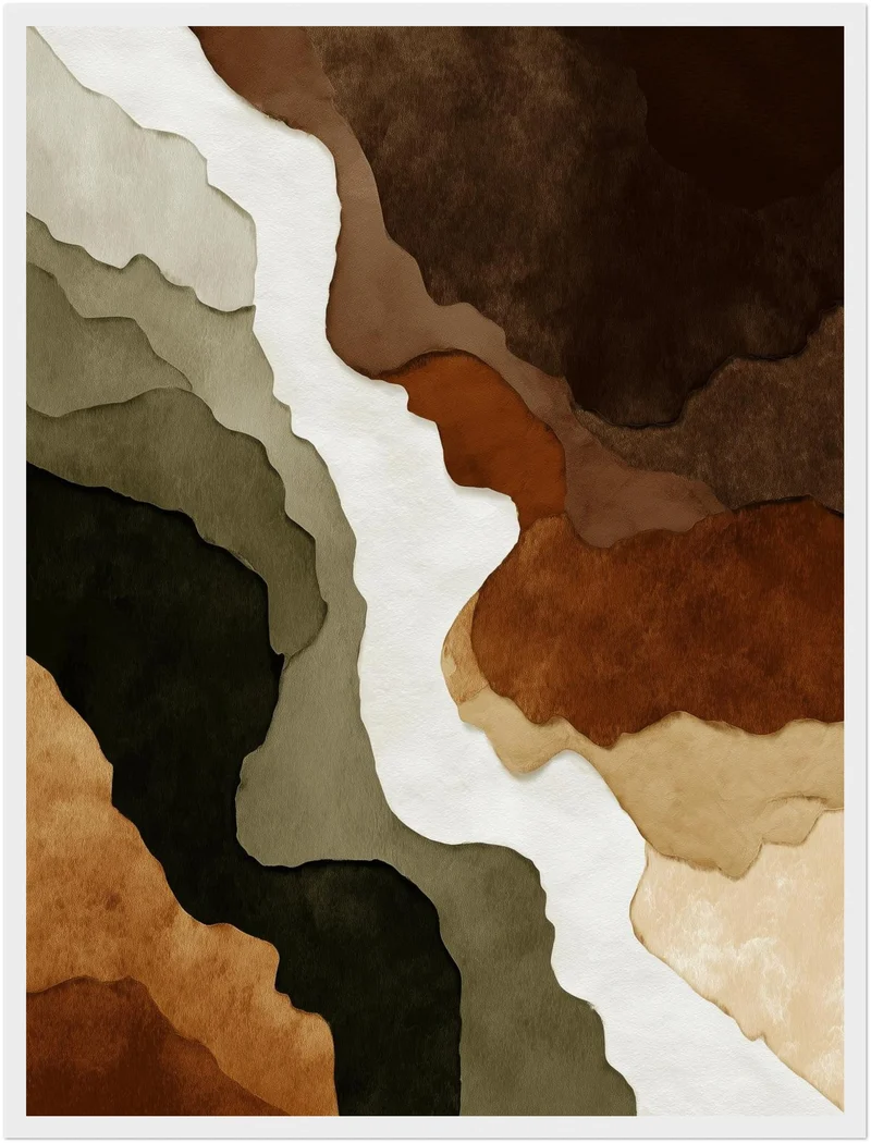 Erdton Schichten Poster