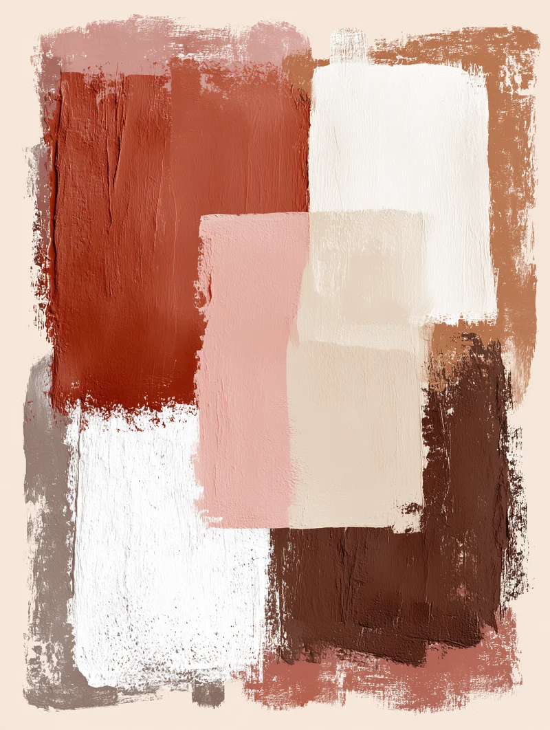 Terracotta Flecken Poster