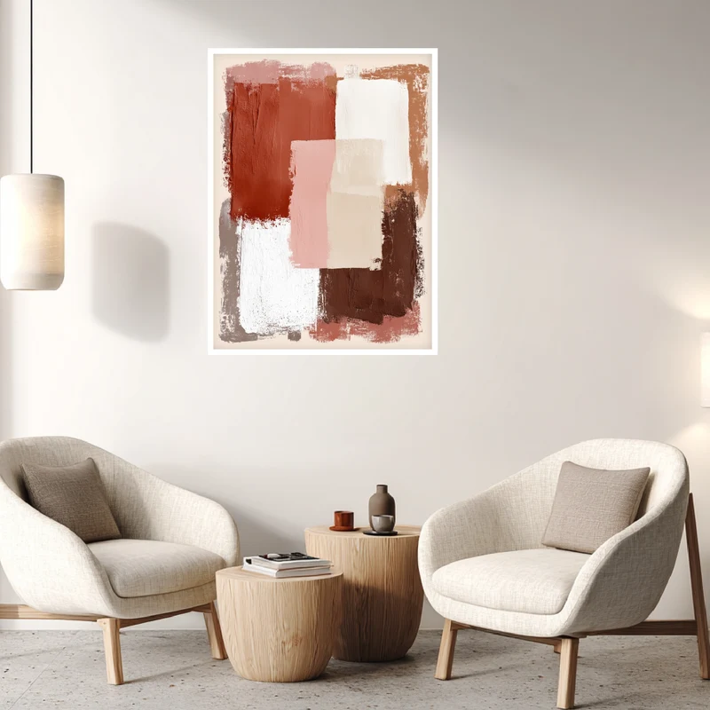 Terracotta Flecken Poster