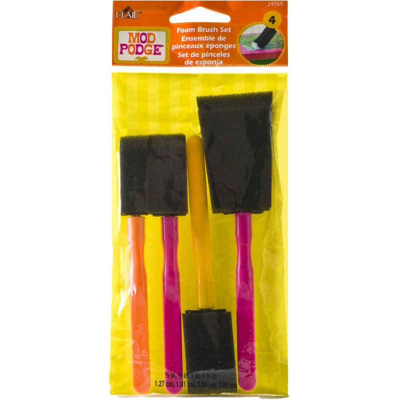 Mod Podge - 4 Pc Foam Brush Set