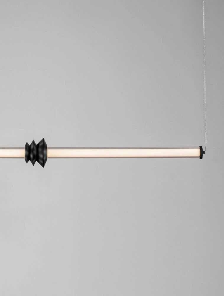 Stalactite Pendelleuchte Horizontal Ø 3,3cm 3000K Schwarz
