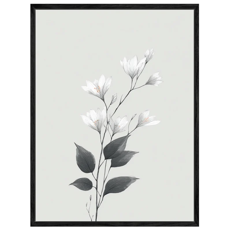Zarte Kirschblüten Leinwandbild