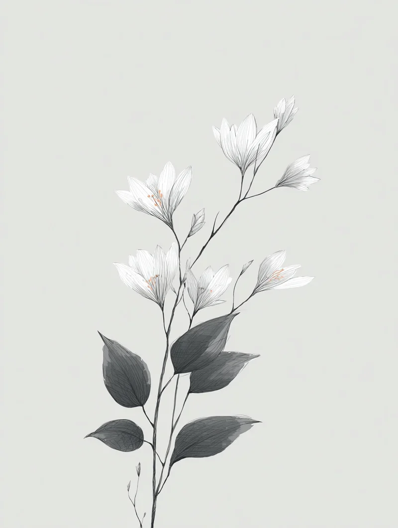 Zarte Kirschblüten Poster