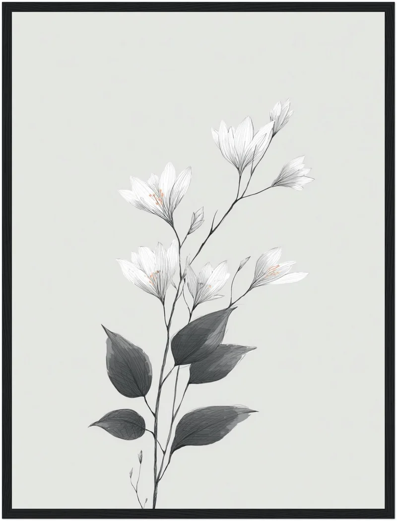 Zarte Kirschblüten Poster