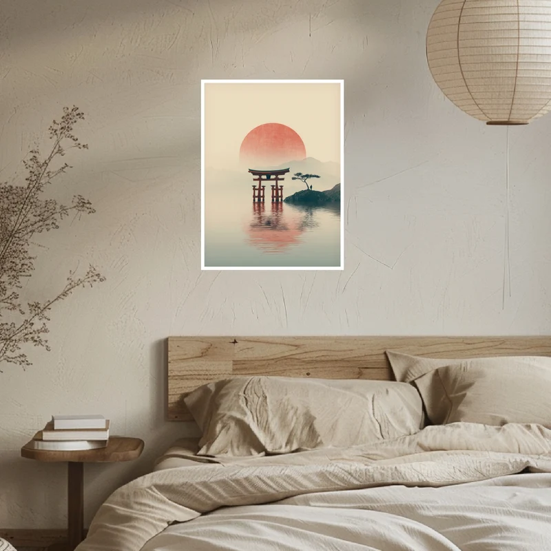 Torii im Wasser Poster