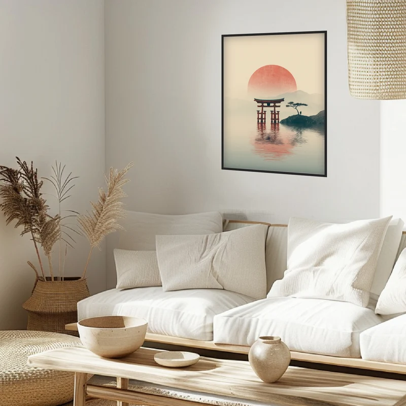 Torii im Wasser Poster