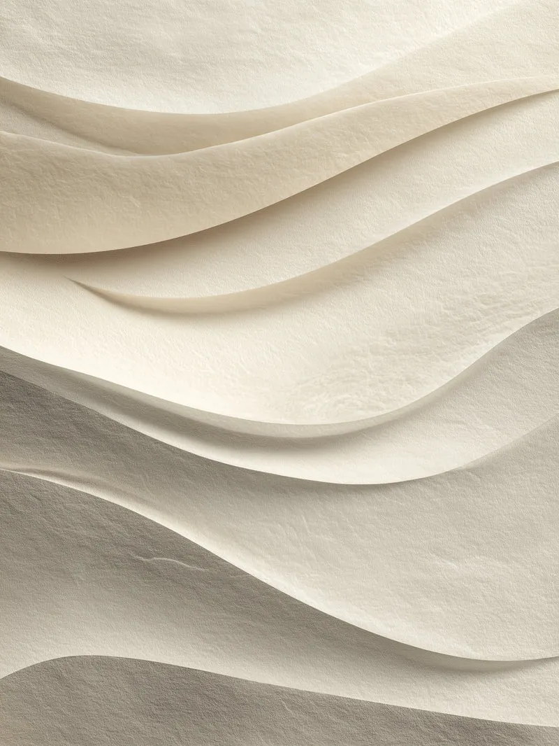 Sandfarbene Papierwellen Poster