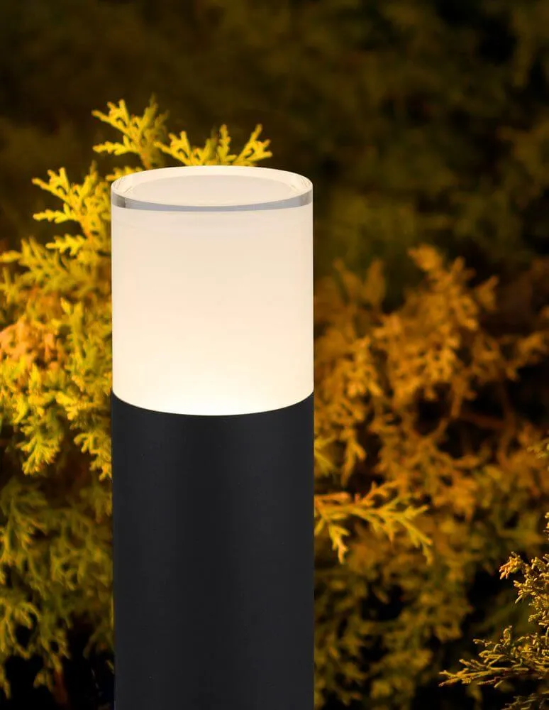 Noten LED Außenpollerleuchte 3000K Schwarz IP65