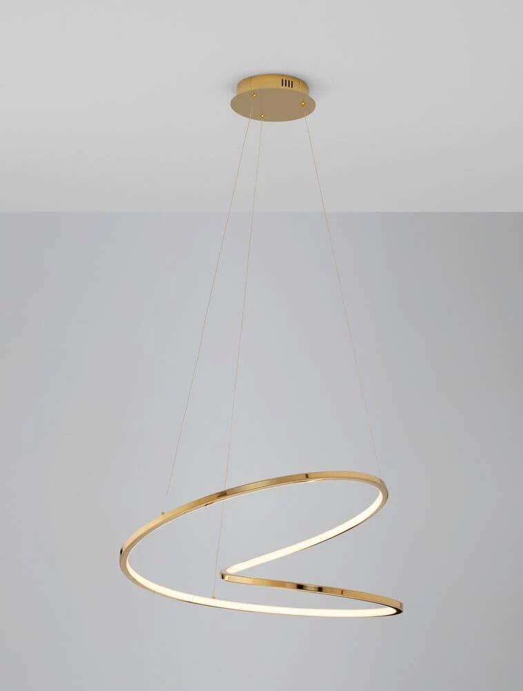 Girish LED Pendelleuchte Ø 60cm 3000K Gold