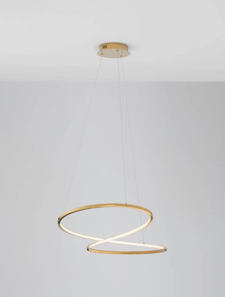 Girish LED Pendelleuchte Ø 60cm 3000K Gold