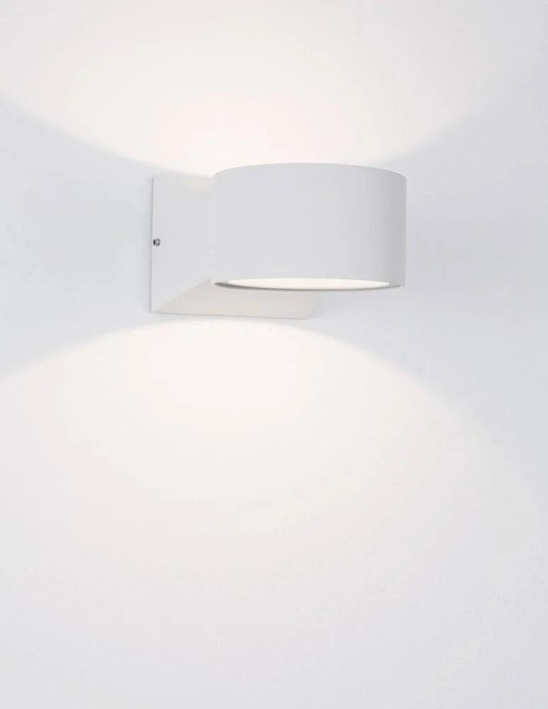 Chez LED Außenwandleuchte Ø 9cm 3000K Weiß IP54