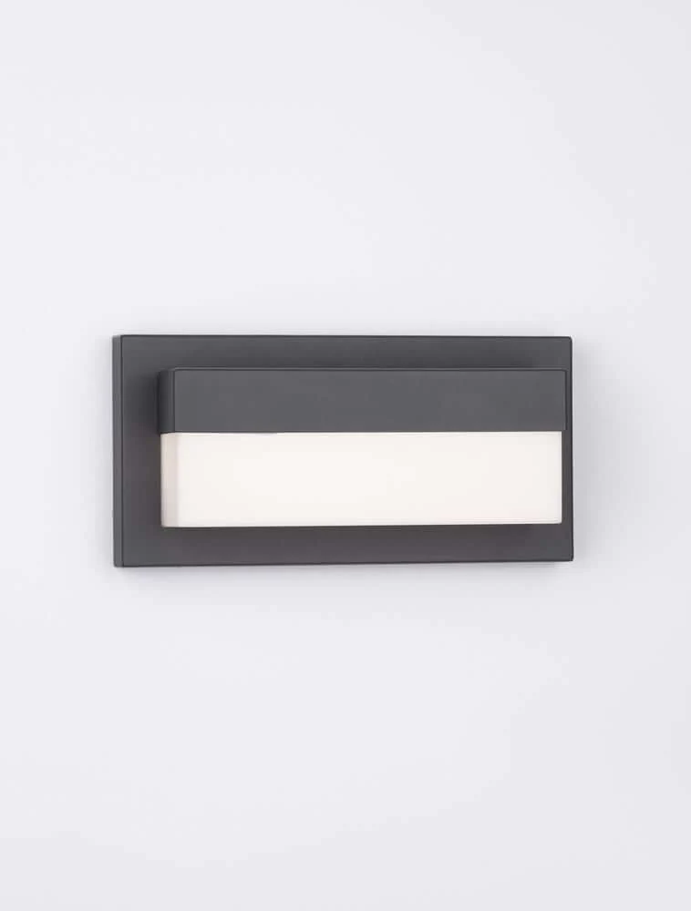 Leto LED Außenwandleuchte Horizontal 3000K Schwarz IP65