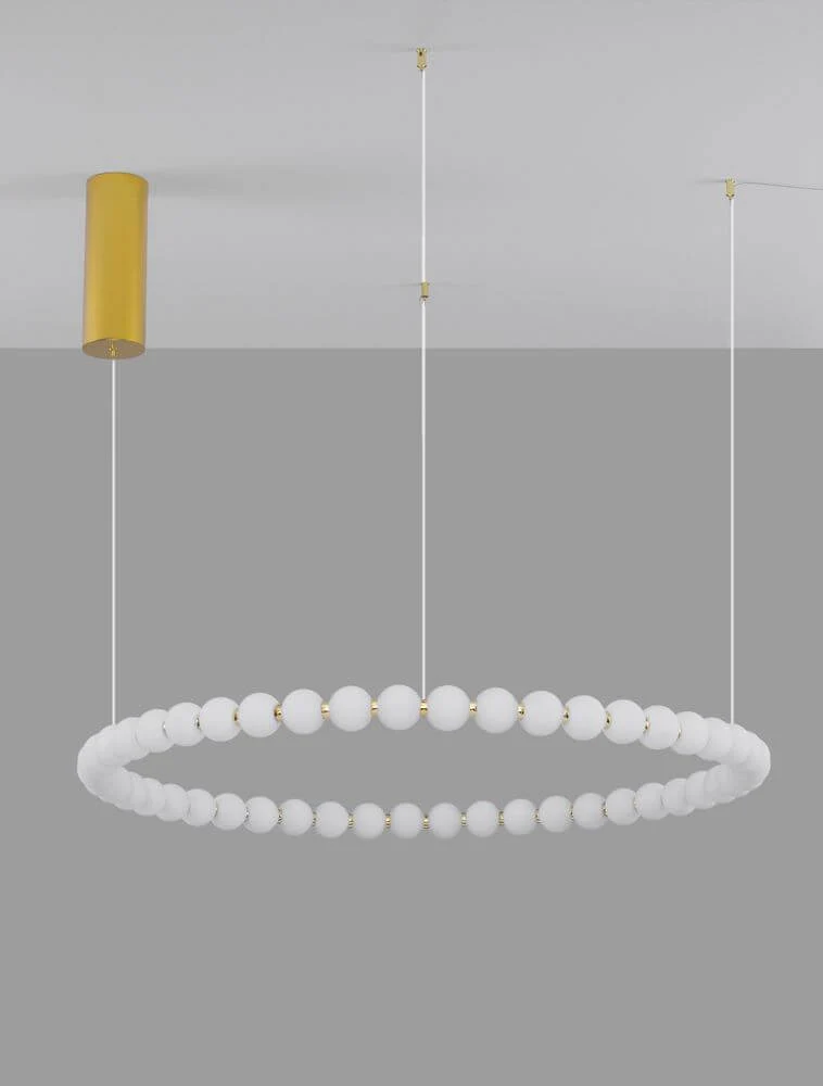 Perla LED Pendelleuchte 46-flammig Ø 104cm 3000K Gold